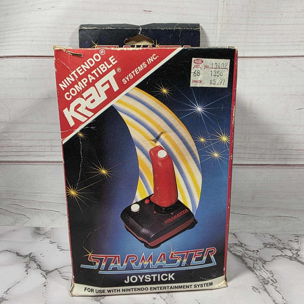 Kraft Starmaster‎ Joystick for Nintendo Entertainment System Red Black
